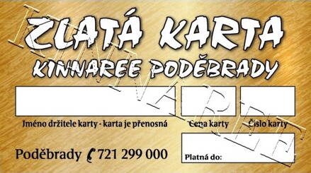 Zlatá předplacená karta Kinnaree