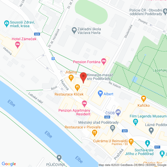 Google map: Poděbrady Na valech 57/27