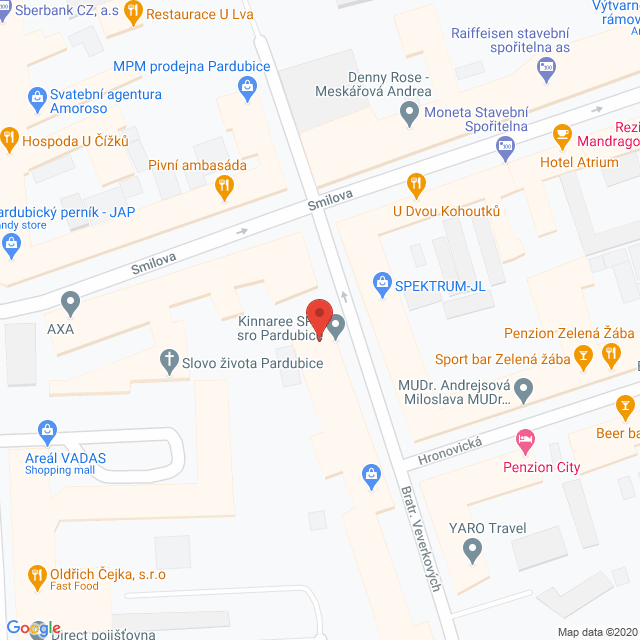 Google map: Bratranců Veverkových 2900